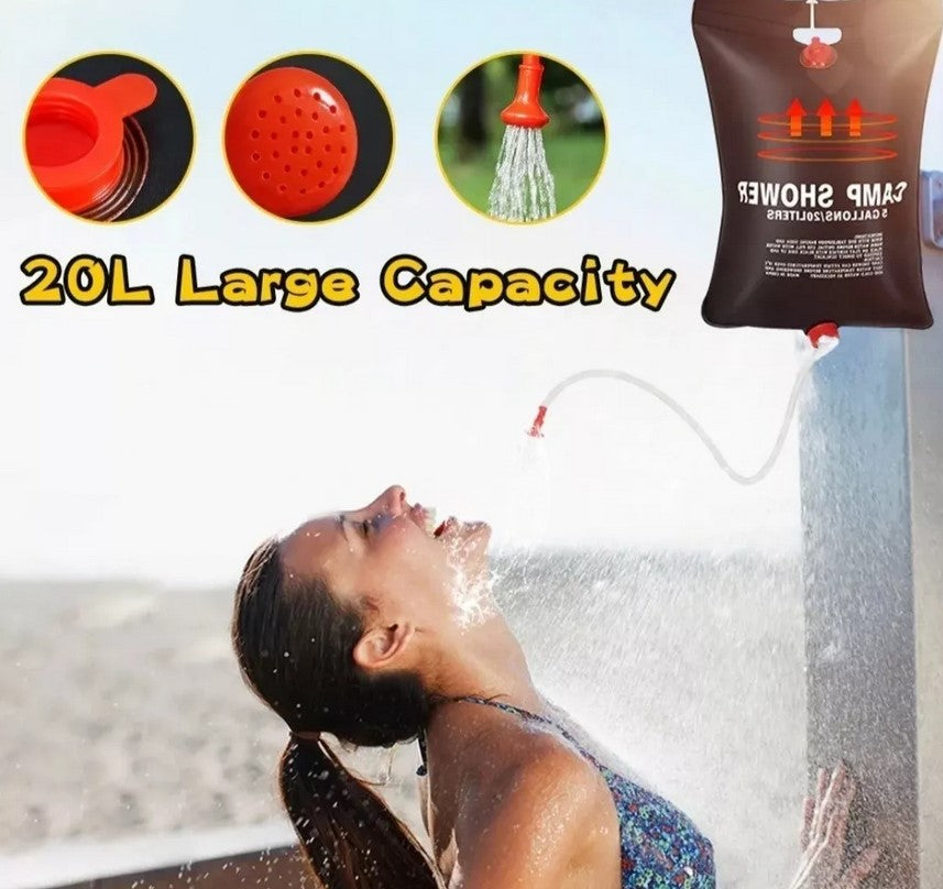 Ducha Portátil Solar Camping Playa 20 L 🛁