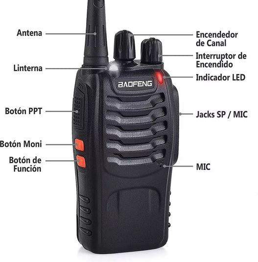 2 Radios Transmisor Walkie Talkie Baofen 📱📲