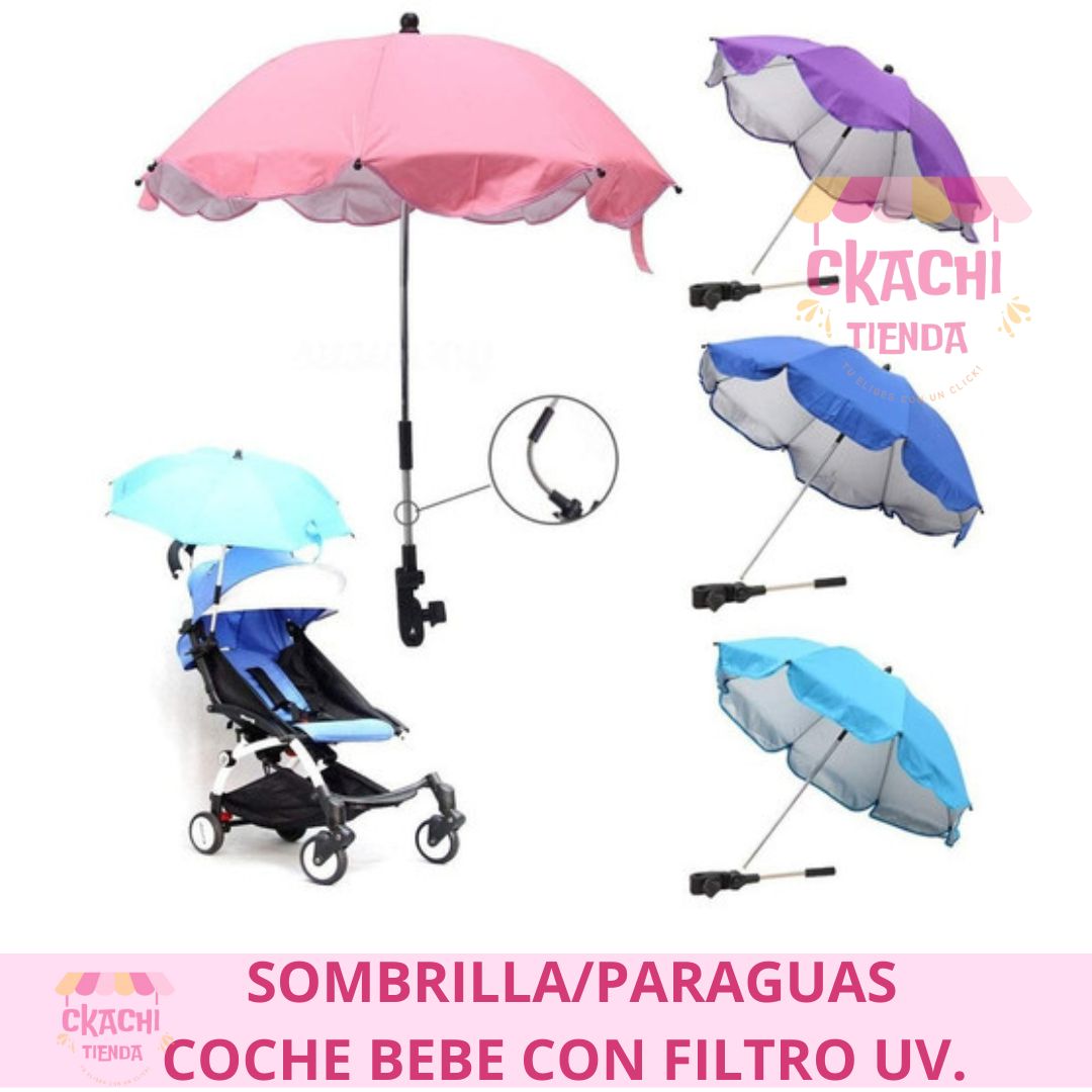 Sombrilla o Paragua para Coche Bebe con Filtro Uv 🌂