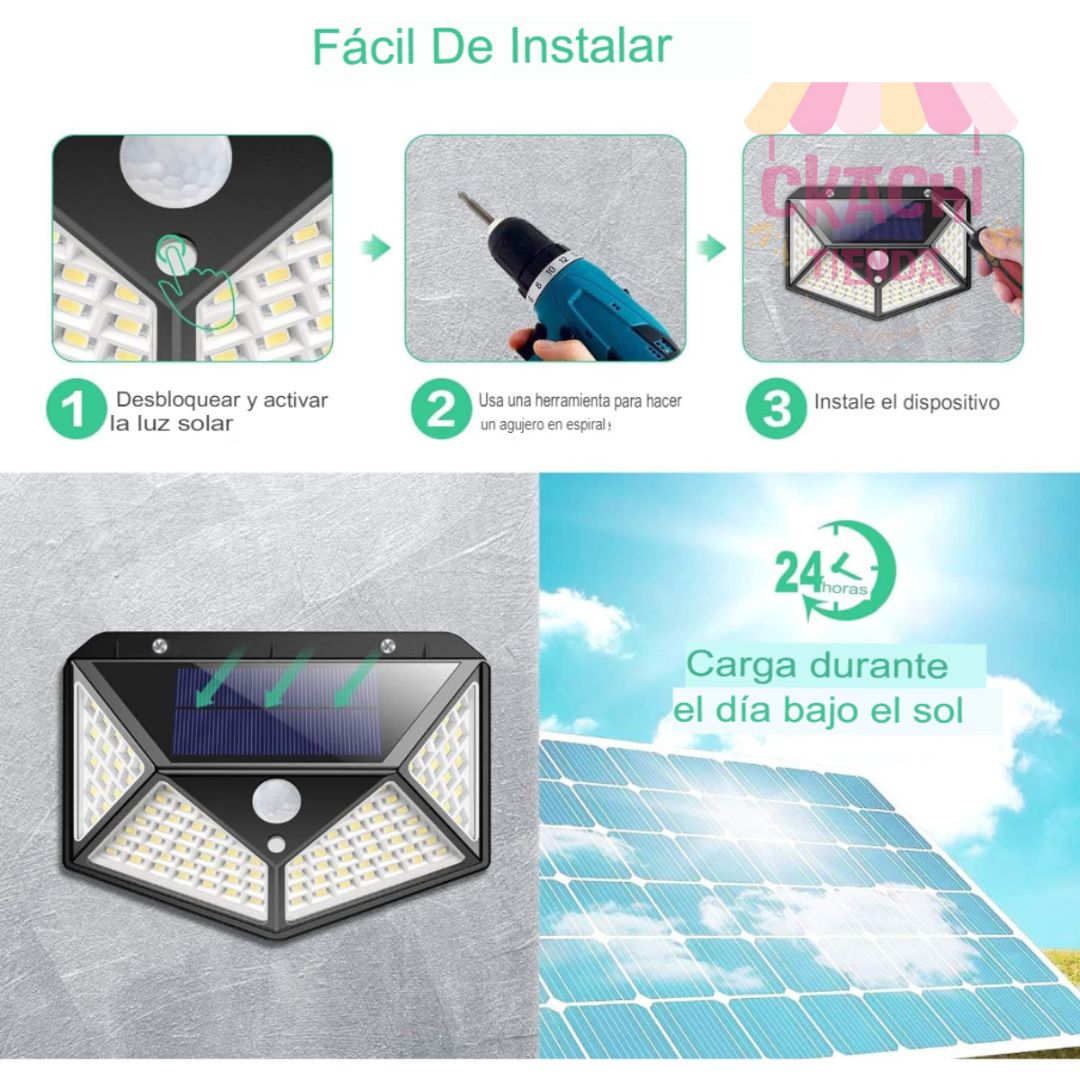 Foco Solar Estilo Cosmo Guard 🌞🛰️