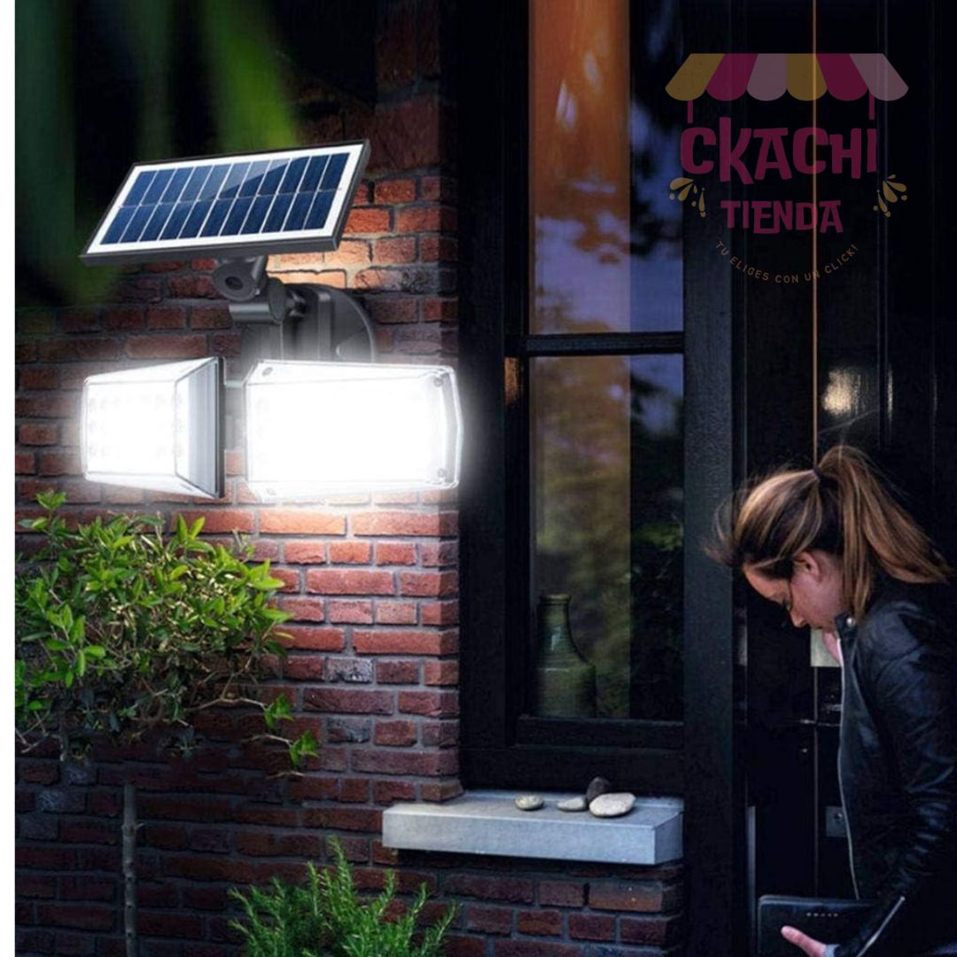 Doble Lampara Ancha LED Solar 🌞