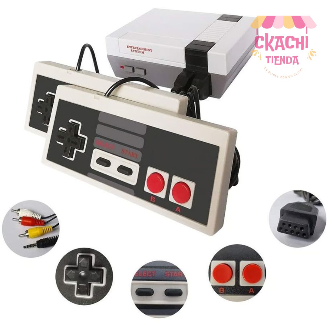 Consola Retro tipo Nintendo con 620 videojuegos clásicos 🎮✨