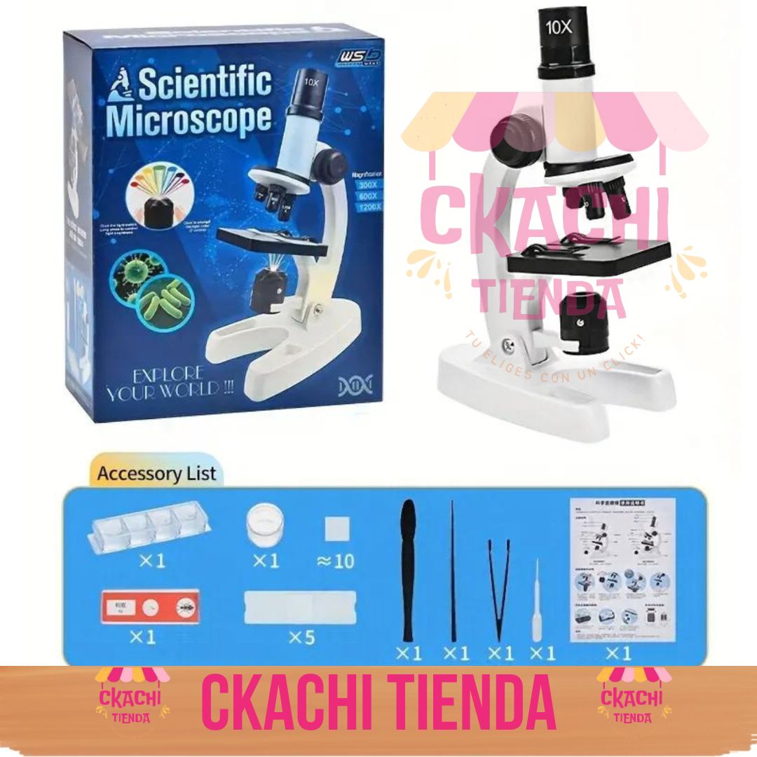 Kit Microscopio Compuesto Infantil 🔬🦠