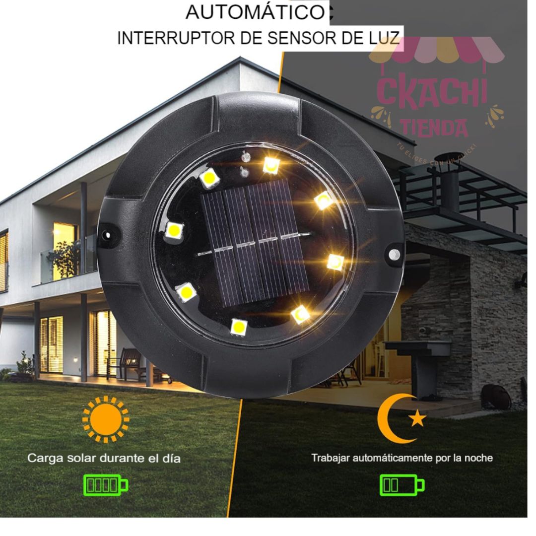 Kit 4 Estaca Solar Para Jardines RGB 🌞🪴🌻